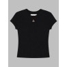 T-SHIRT CROPPED CON LOGO