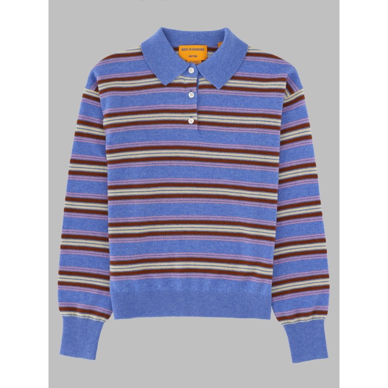 POLO "COLLEGIATE" IN MAGLIA DI CASHMERE