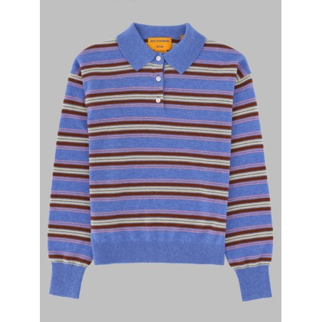 POLO "COLLEGIATE" IN MAGLIA DI CASHMERE