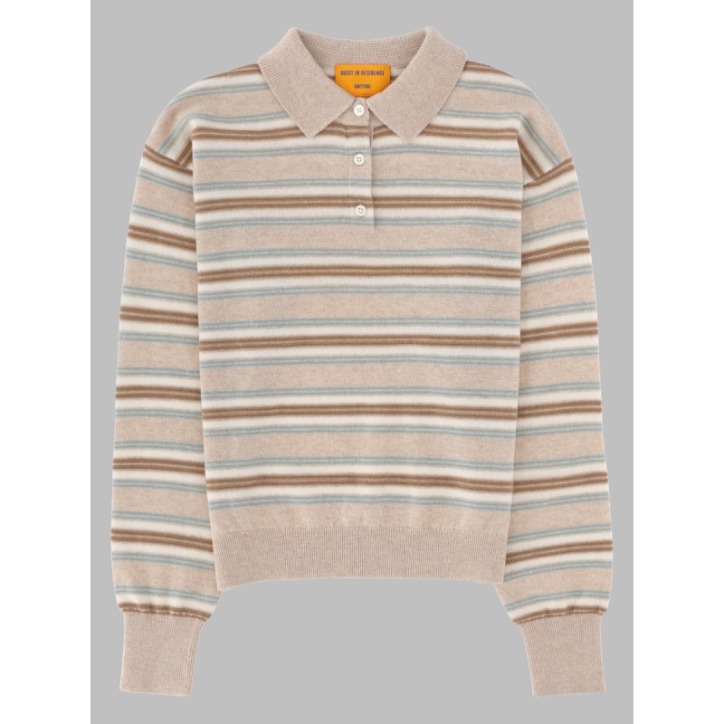 POLO "COLLEGIATE" IN MAGLIA DI CASHMERE