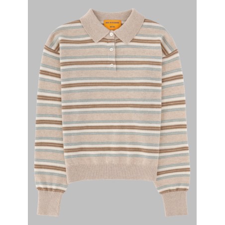 POLO "COLLEGIATE" IN MAGLIA DI CASHMERE