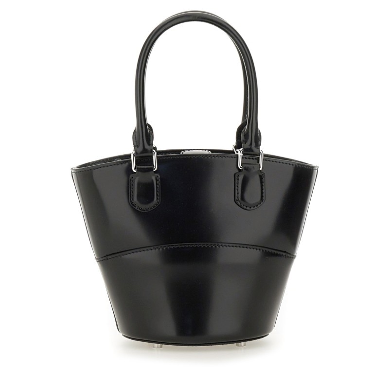 LEATHER TOTE BAG WITH CHARM