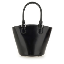 LEATHER TOTE BAG WITH CHARM