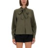 TWILL SHIRT WITH BOW