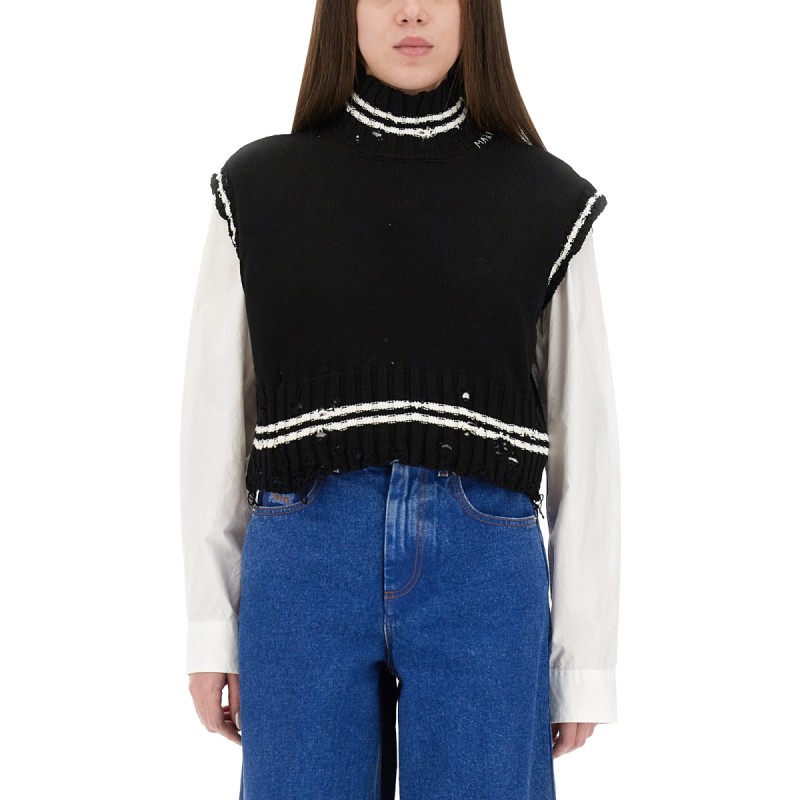 SHORT COTTON VEST