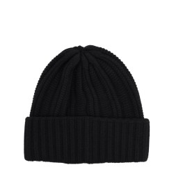 CASHMERE CAP WITH LOGO