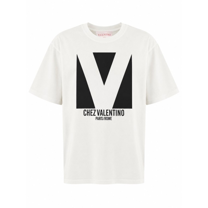 "CHEZ VALENTINO" PRINT T-SHIRT