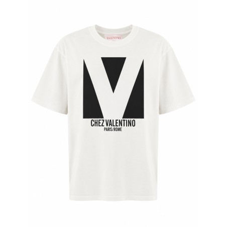 "CHEZ VALENTINO" PRINT T-SHIRT
