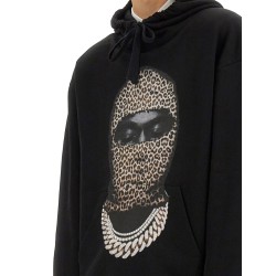 LEOPARD MASK PRINT SWEATSHIRT