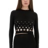 CROPPED TOP WITH EYELETS