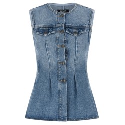 'Flared Denim' top