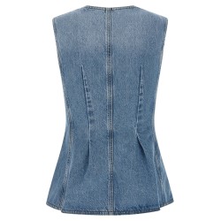 'Flared Denim' top