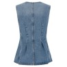 'Flared Denim' top
