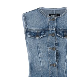 'Flared Denim' top