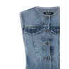 'Flared Denim' top