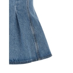 'Flared Denim' top
