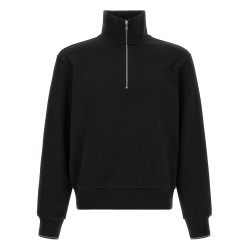 Cotton sweatshirt with half zip