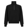 Cotton sweatshirt with half zip