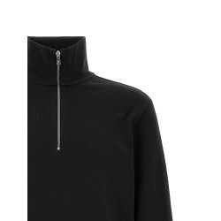 Cotton sweatshirt with half zip