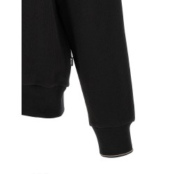 Cotton sweatshirt with half zip