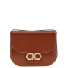 'Double Gancini' closure shoulder bag