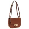 'Double Gancini' closure shoulder bag