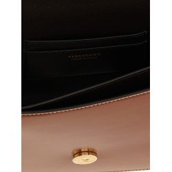 'Double Gancini' closure shoulder bag