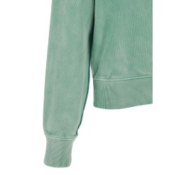 Buttoned turtleneck sweatshirt