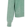 Buttoned turtleneck sweatshirt