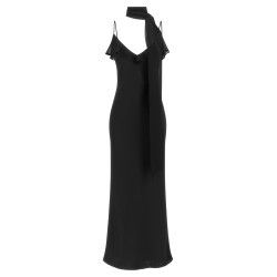 Slip dress with scarf