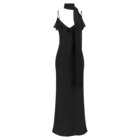 Slip dress with scarf