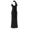 Slip dress with scarf