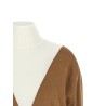 Sweater with perforated intarsia