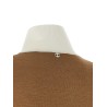 Sweater with perforated intarsia