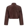 ' Boxy Square Leather' jacket