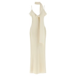 Slip dress with scarf