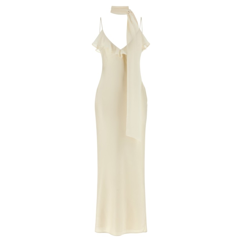 Slip dress with scarf