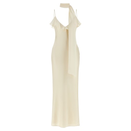 Slip dress with scarf
