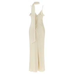 Slip dress with scarf