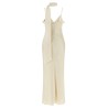 Slip dress with scarf