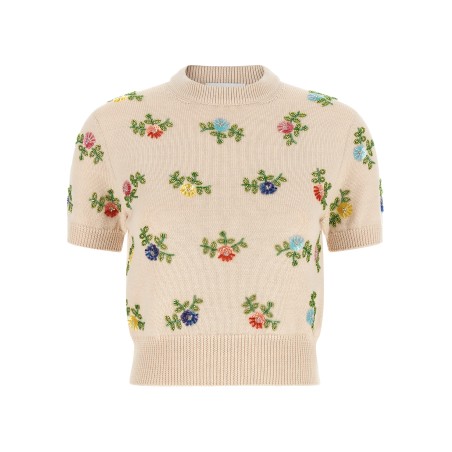 Sweater with beads embroidery