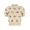 Sweater with beads embroidery