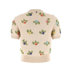Sweater with beads embroidery