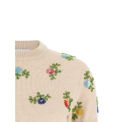 Sweater with beads embroidery
