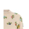 Sweater with beads embroidery