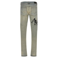 'Staggered Logo' jeans