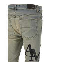 'Staggered Logo' jeans