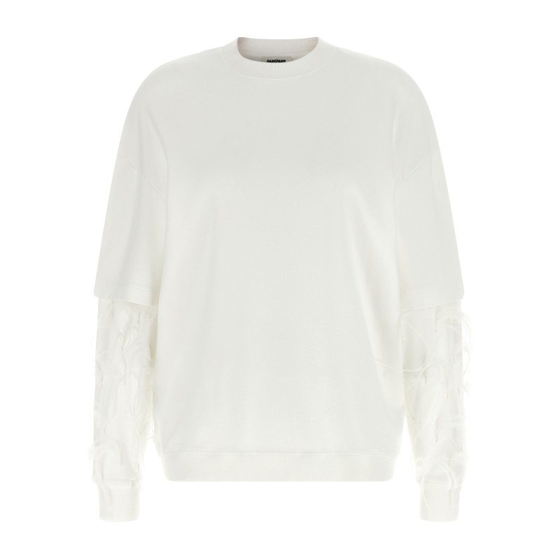 'Troy' feather sweatshirt