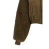 Bomber jacket with fur inserts