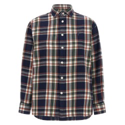 Checked Shirt with Embroidered Logo